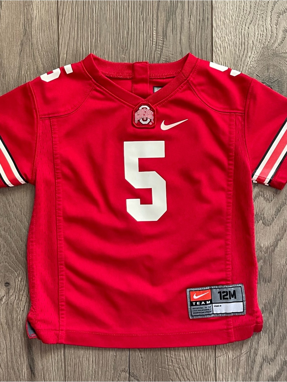 Nike NCAA Ohio State Buckeyes #5 12m Baby Football Jersey